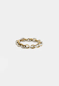 Everydae Link Bracelet in Multi 18 (silver + solid 18K Yellow Gold)