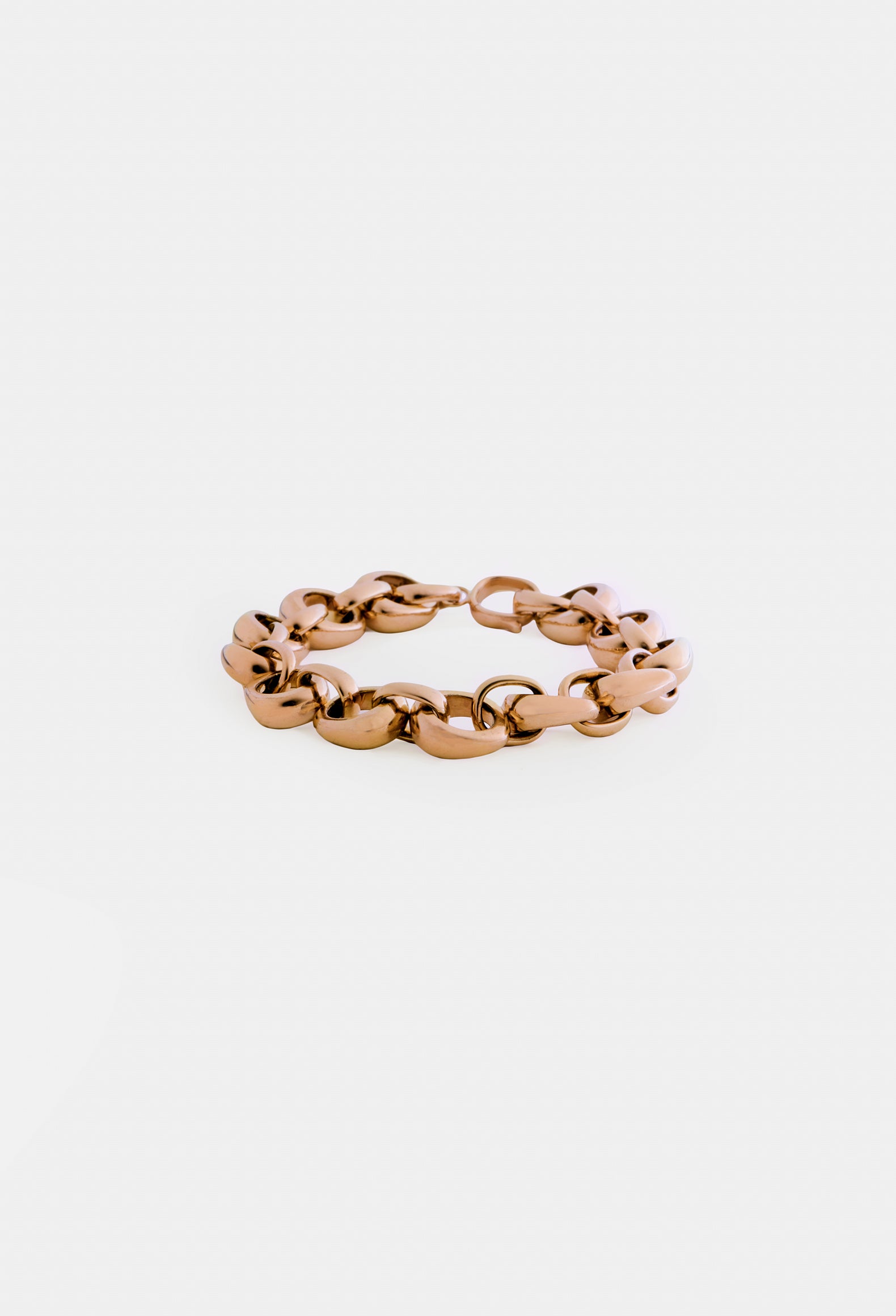 Everydae Link Bracelet in Solid 14K Rose Gold