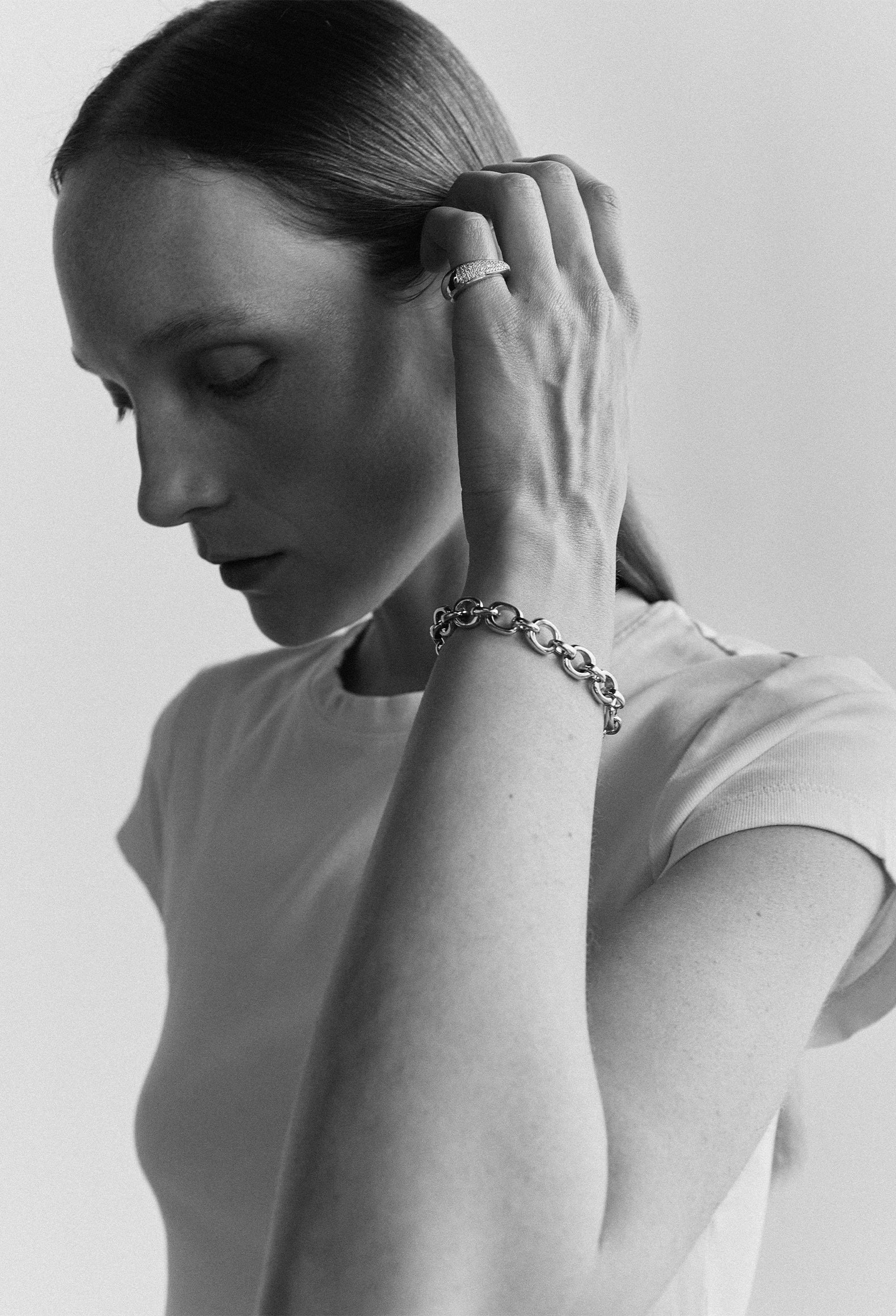 Everydae Link Bracelet in Solid Silver