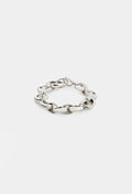 JUMBO Link Bracelet in Solid 14K White Gold
