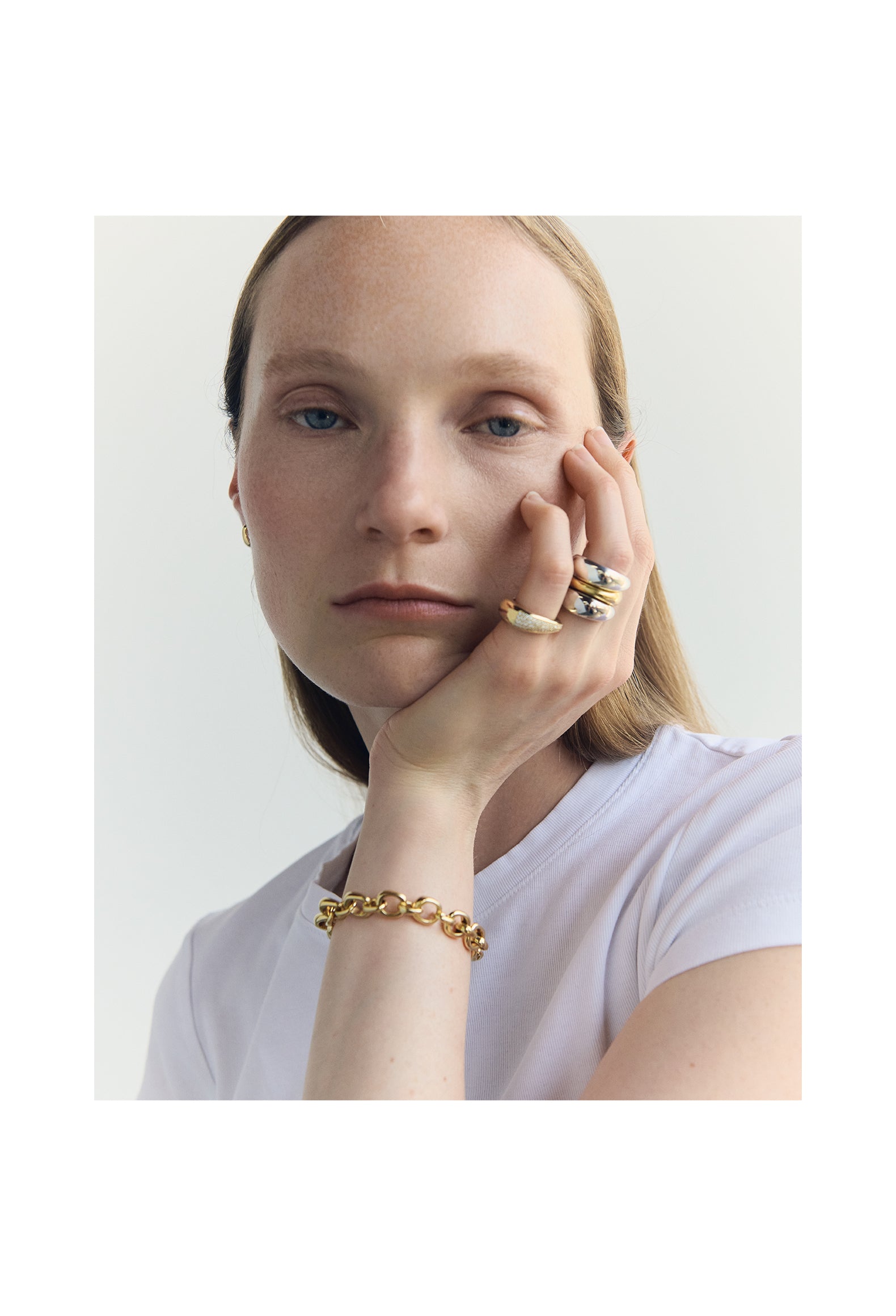 Everydae Link Bracelet in Solid 14K Yellow Gold