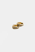 Everydae Huggies in 14K Yellow Gold with Pave Diamonds