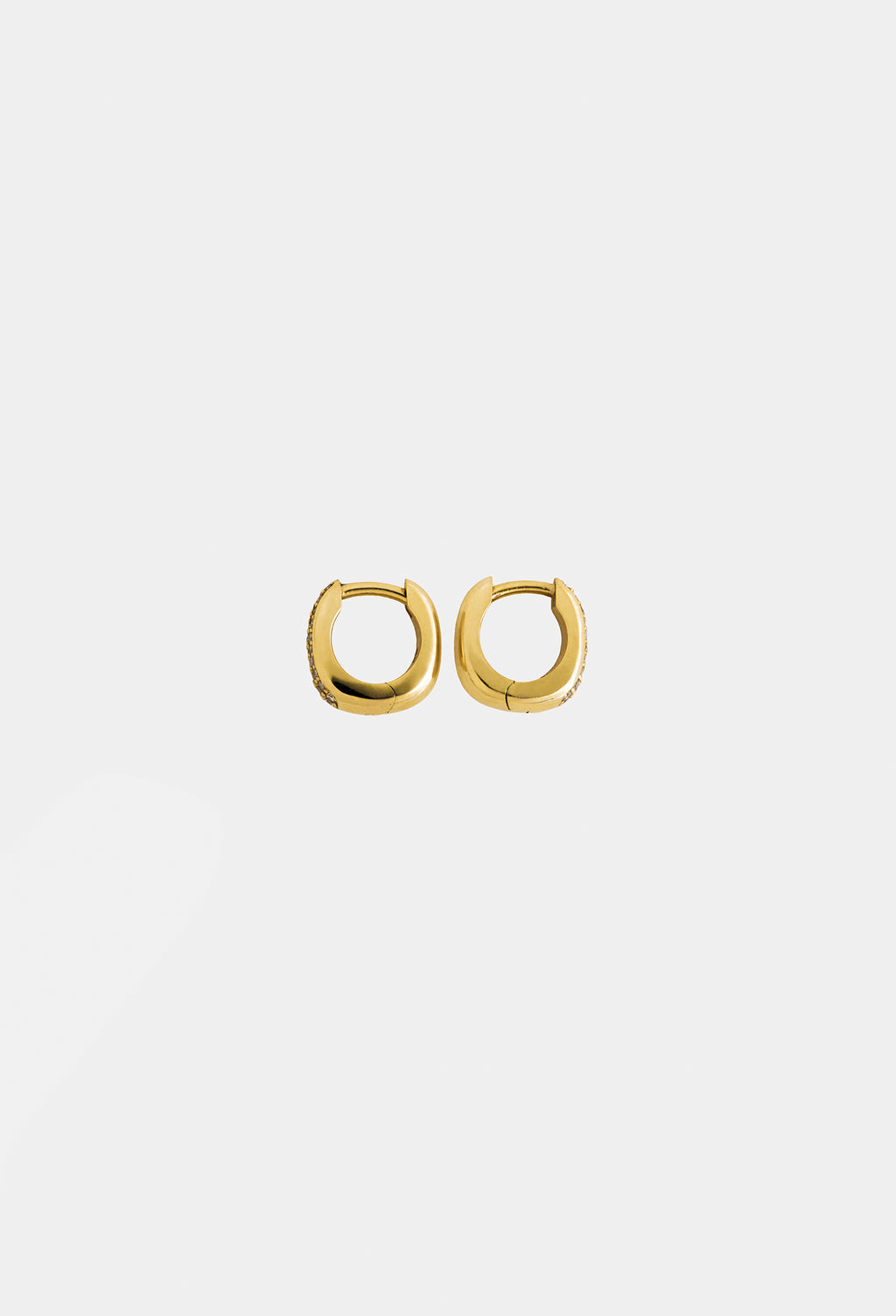 Everydae Huggies in 18K Yellow Gold with Pavé Diamonds