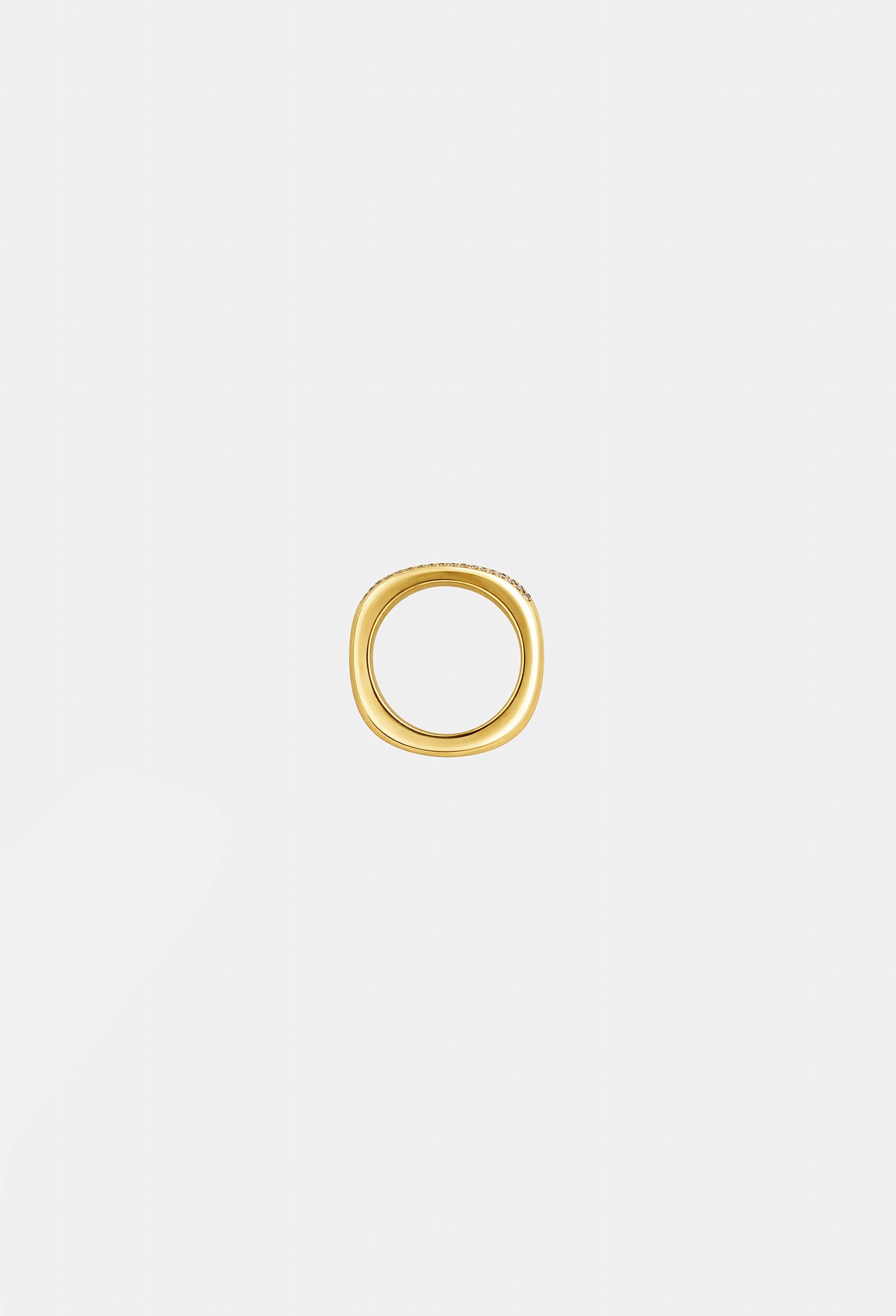 Everydae Ring in 14K Yellow Gold with Pavé Diamonds